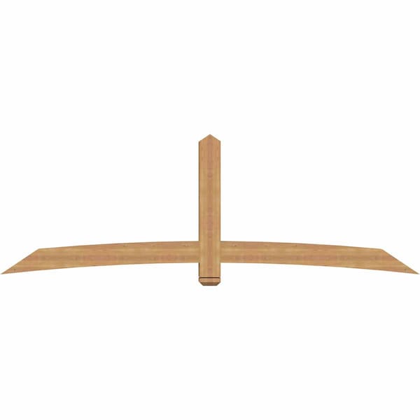 Ekena Millwork Bellingham Timber Gable Bracket, Western Red Cedar, 108"W x 36"H x 5 1/2"D x 5 1/2"F, 8/12 Pitch GBW108X36X0606BEL00SWR - main